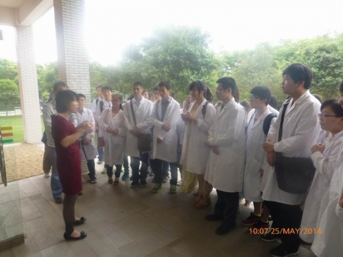 咸阳中医学院学生来我室参观学习
