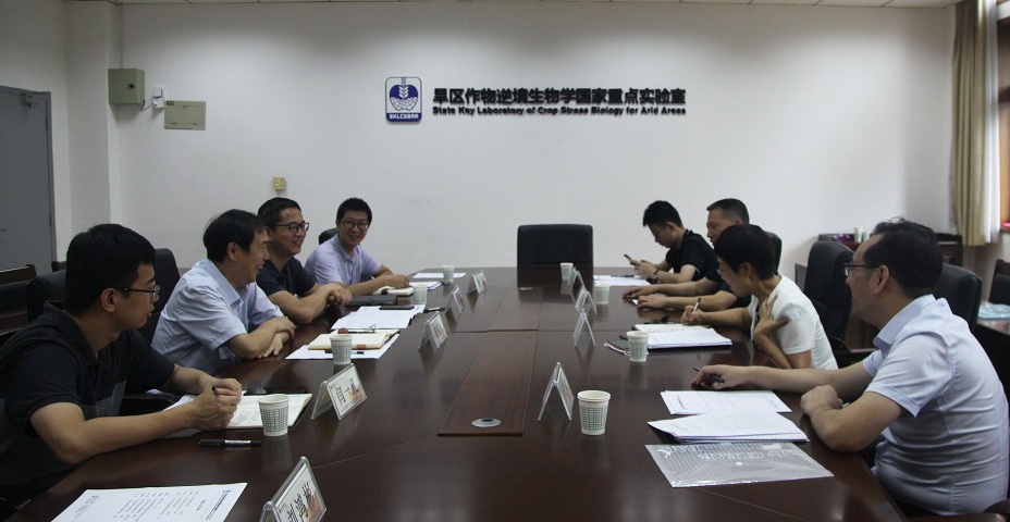 资阳市副市长周月霞一行来我室洽谈合作